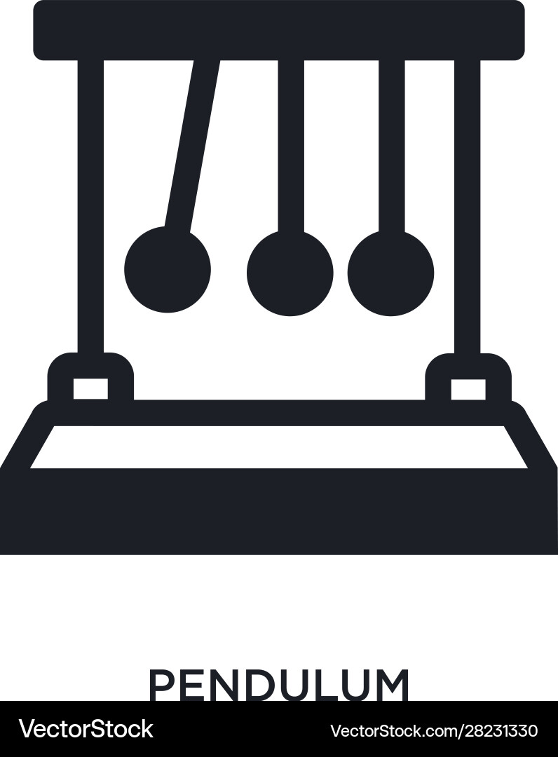 Pendulum isolated icon simple element from vector image