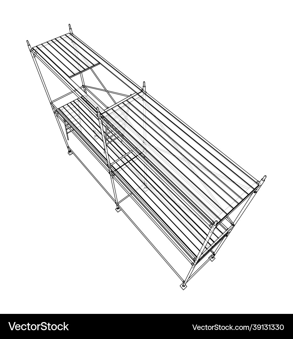 Prefabricated scaffolding Prefabricated scaffolding Vector Image