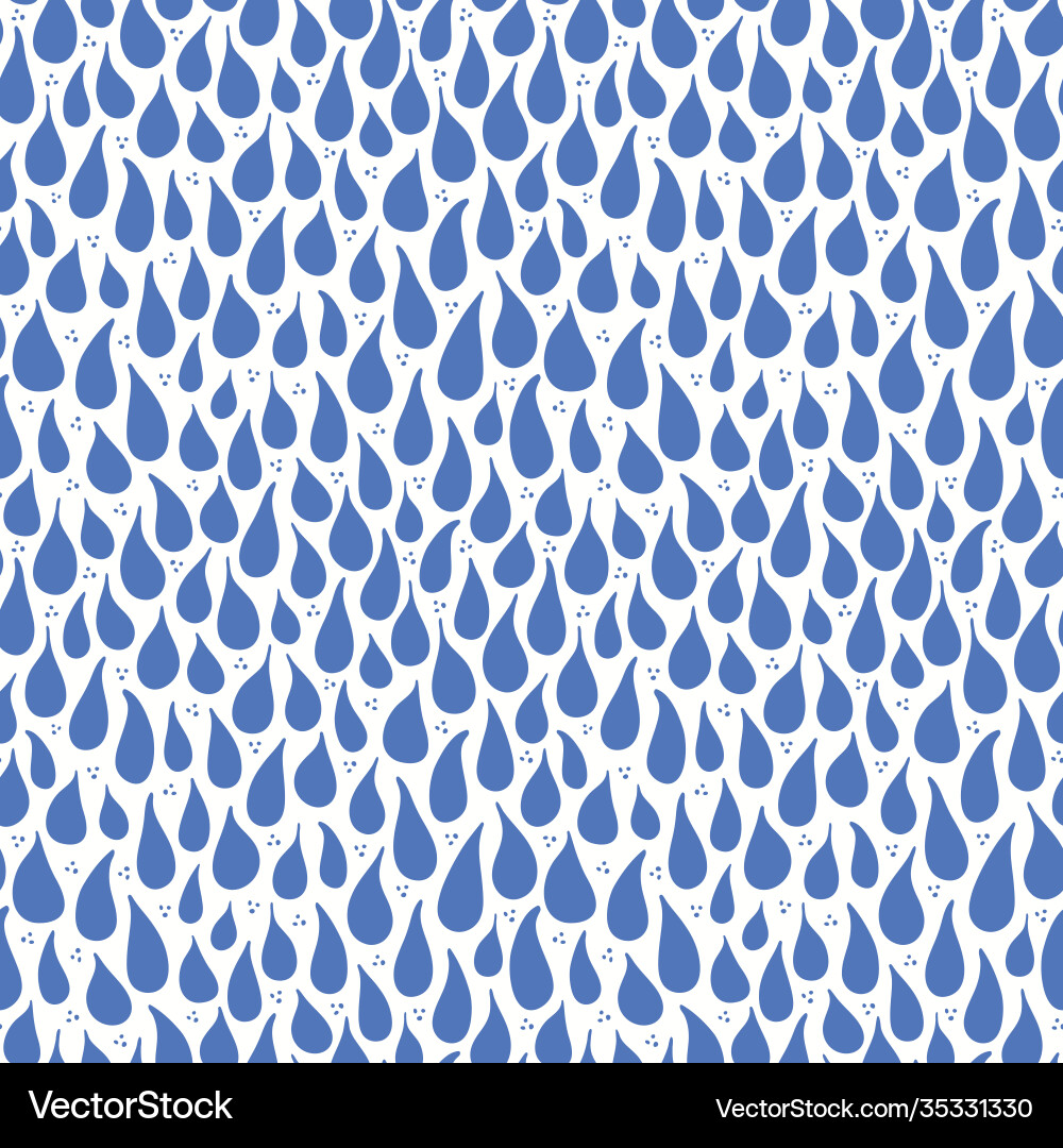 Raindrop pattern design cute weather Raindrop pattern design cute weather vector image
