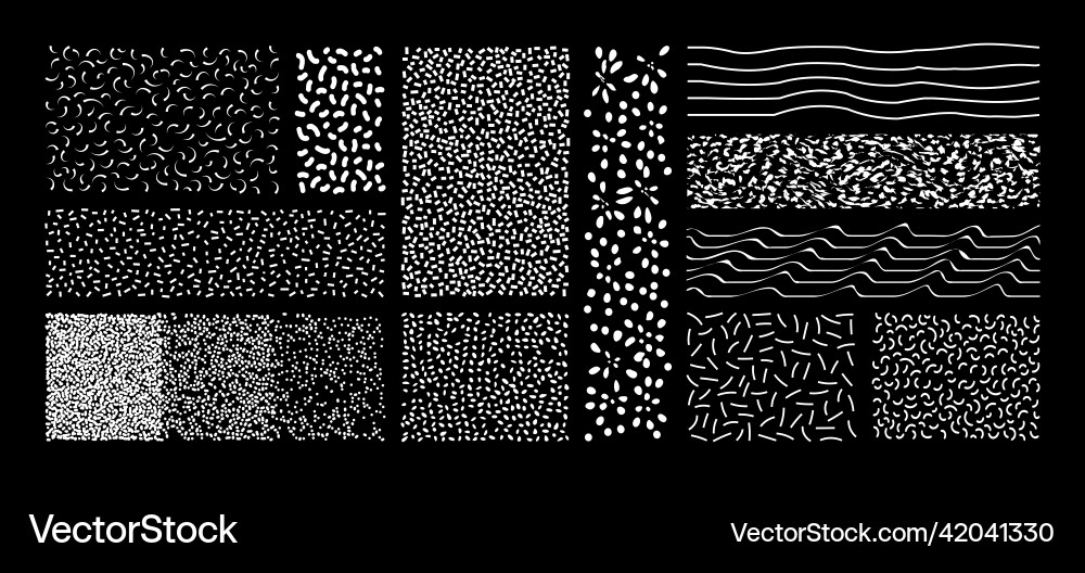 Set of abstract memphis textures with spots Set of abstract memphis textures with spots vector image