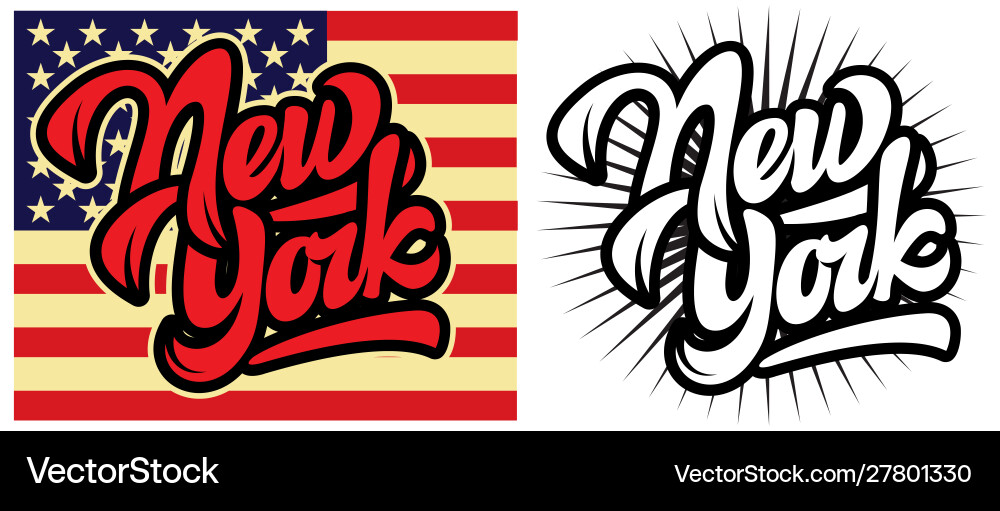 Set two templates with name state new Vector Image