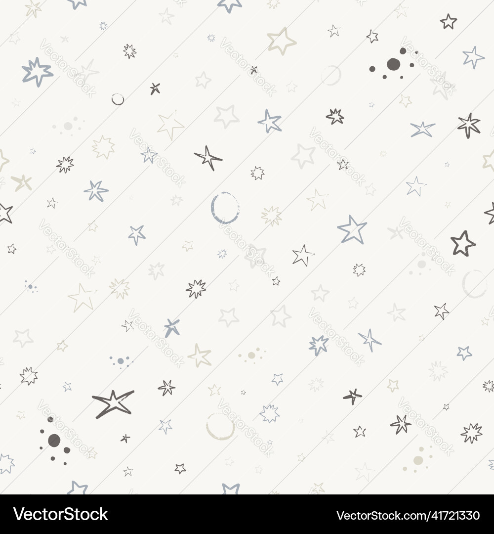 Space seamless pattern with planets comets Space seamless pattern with planets comets vector image