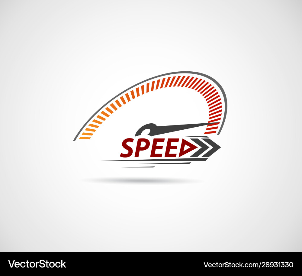 Speed logo racing event with main elements Speed logo racing event with main elements vector image
