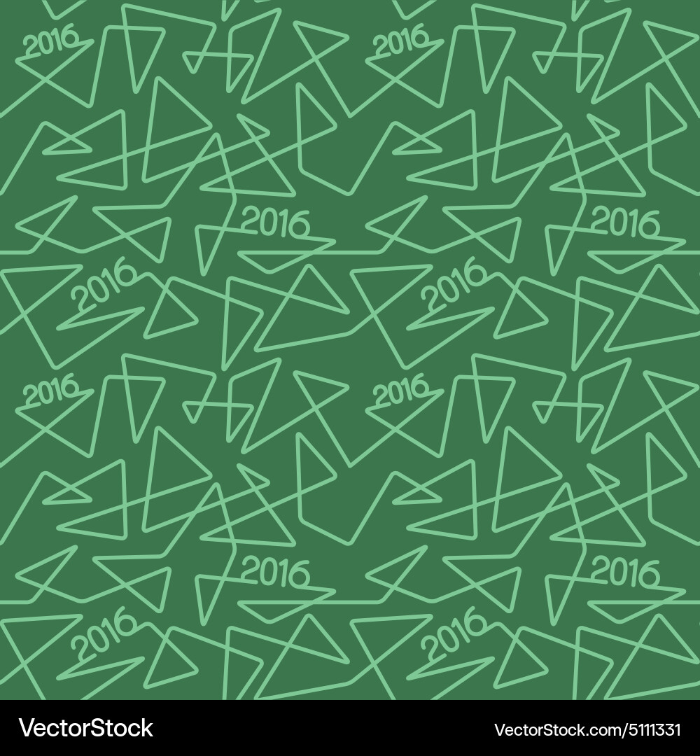 2016 year linear pattern vector image