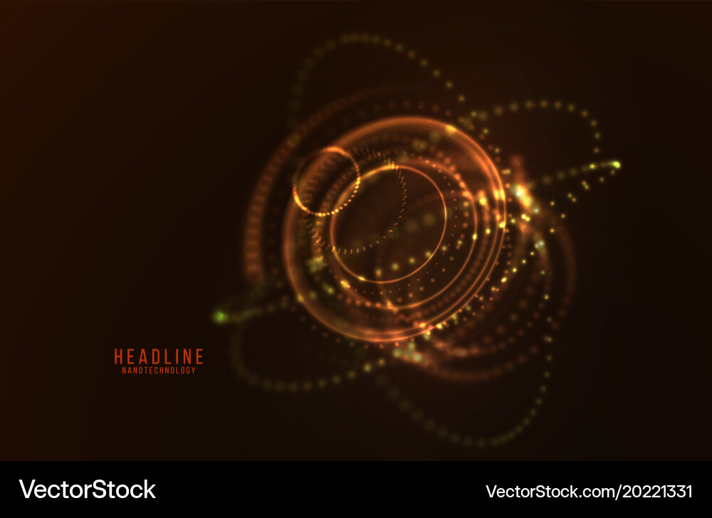 Abstract futuristic hud 3d object Vector Image