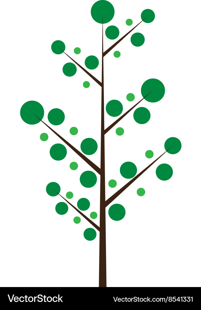 Abstract tree vector image