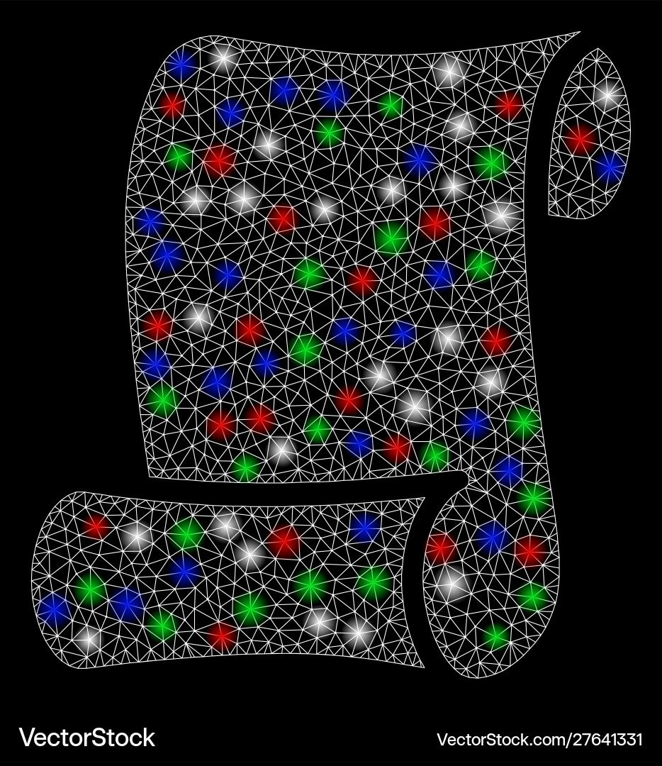 Bright mesh 2d script with flash spots Bright mesh 2d script with flash spots vector image