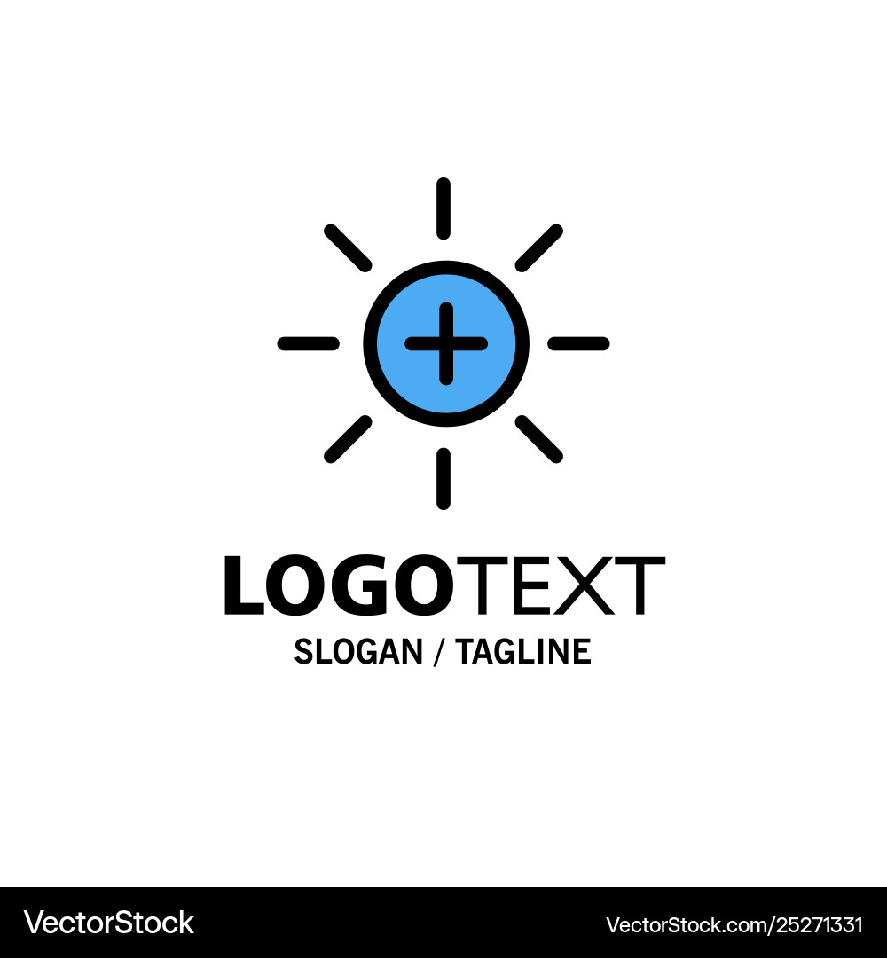 Brightness interface ui user business logo Brightness interface ui user business logo vector image