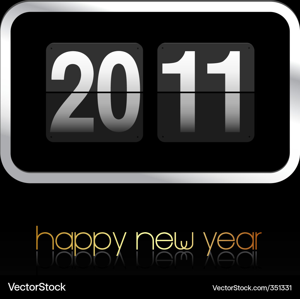 Flip clock Vector Image