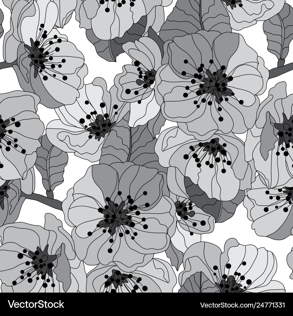 Floral seamless pattern Floral seamless pattern vector image