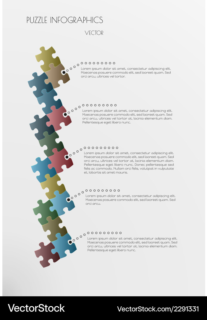 Gradient Puzzle Background vector image
