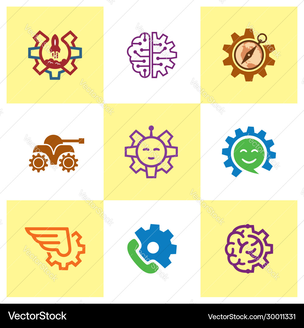 Kreatives Getriebe Logo Design Bildvorlage Kreatives Getriebe Logo Design Bildvorlage vektorbild