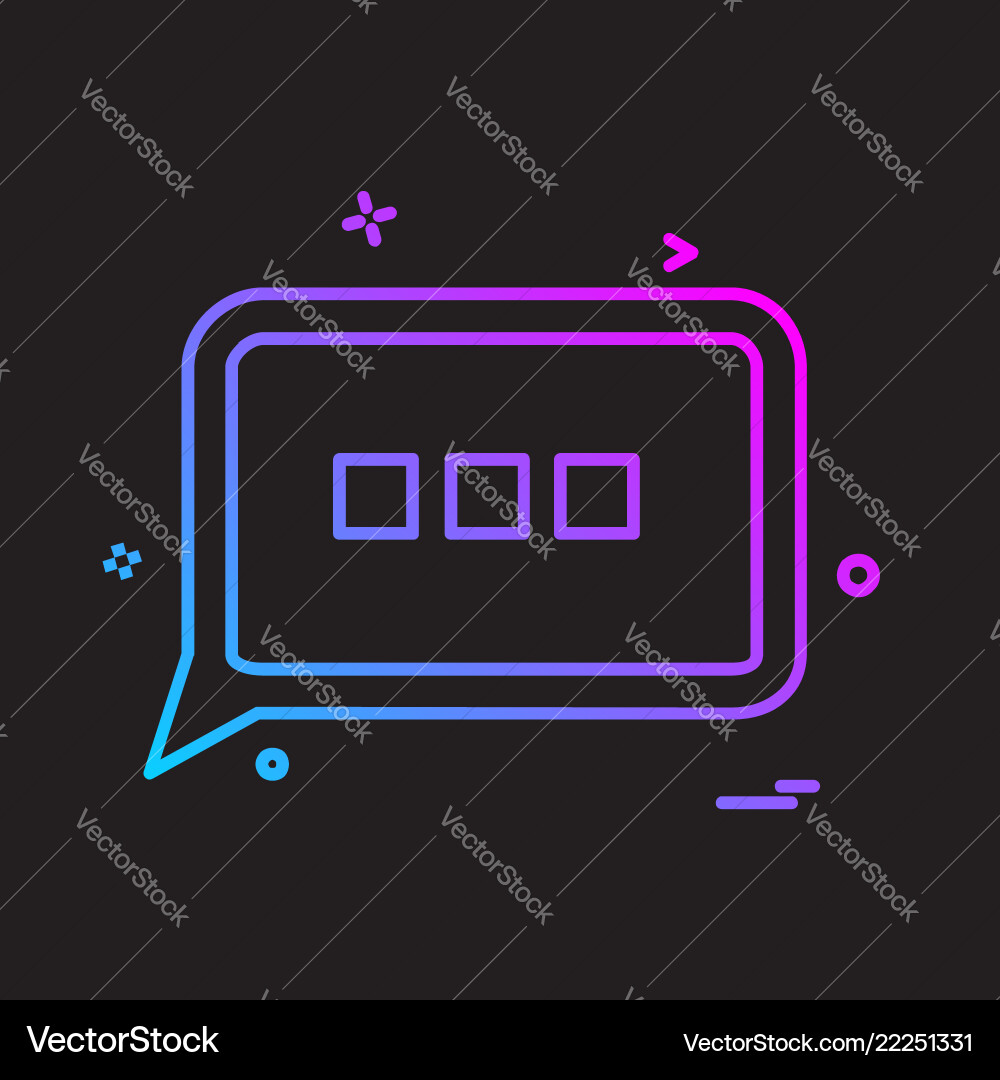 Message icon design Message icon design Vector Image