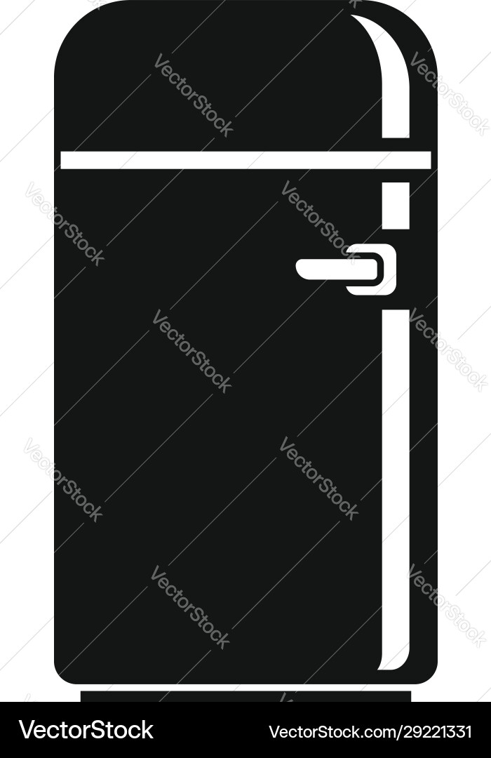 Old fridge icon simple style Old fridge icon simple style vector image