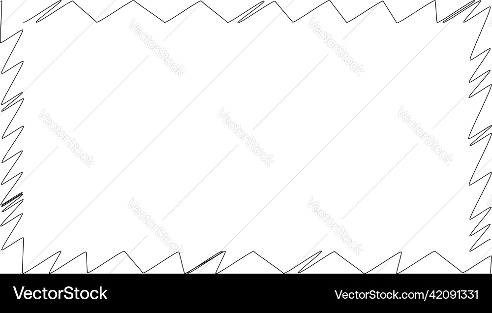 Scribble sketch lines rectangle plane squiggly Scribble sketch lines rectangle plane squiggly vector image