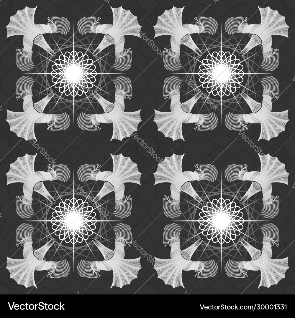 Seamless pattern without a mask gray abstract vector image