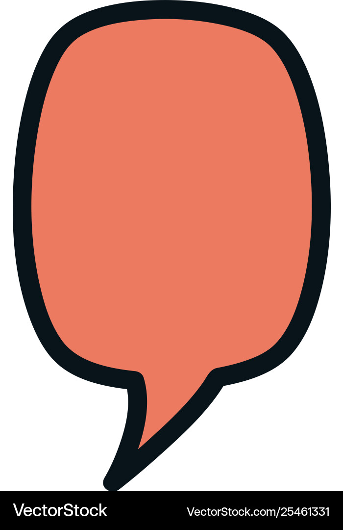 Speech bubble message icon Vector Image