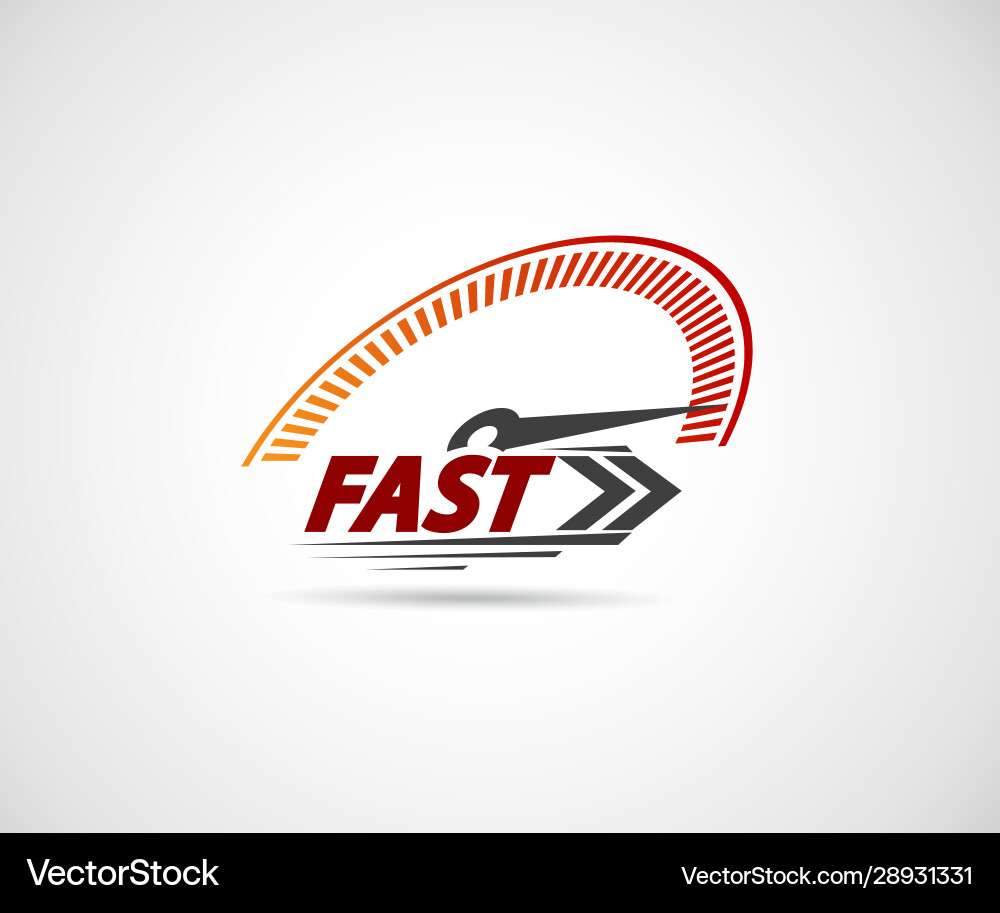 Speed logo racing event with main elements Speed logo racing event with main elements vector image
