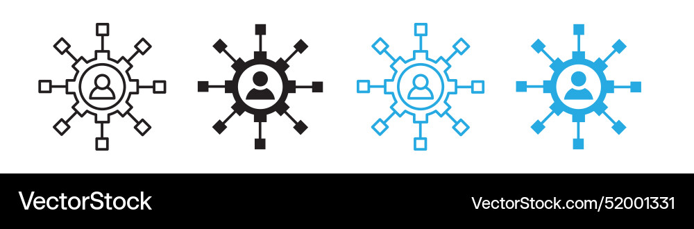 Versatile business abilities icon featuring Vector Image