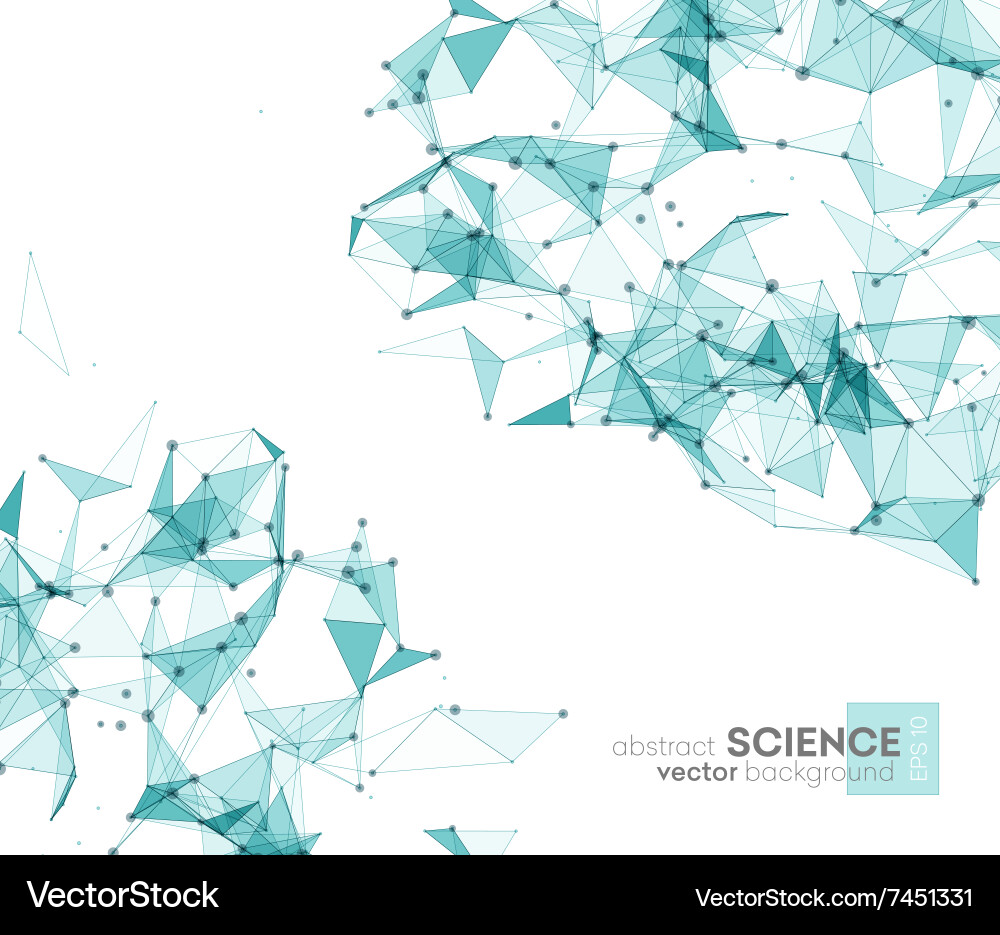 Wireframe mesh polygonal background Vector Image