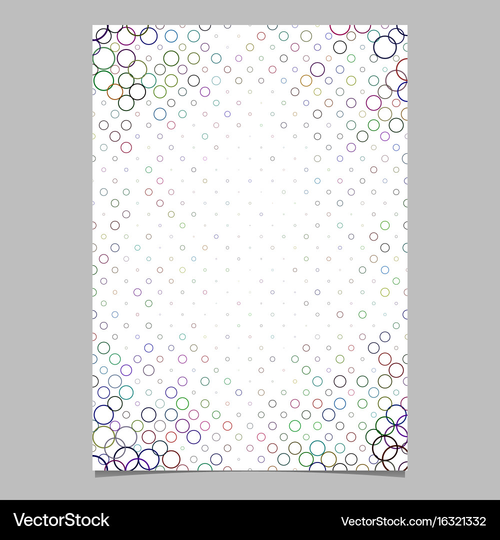 Abstract circle pattern brochure background vector image