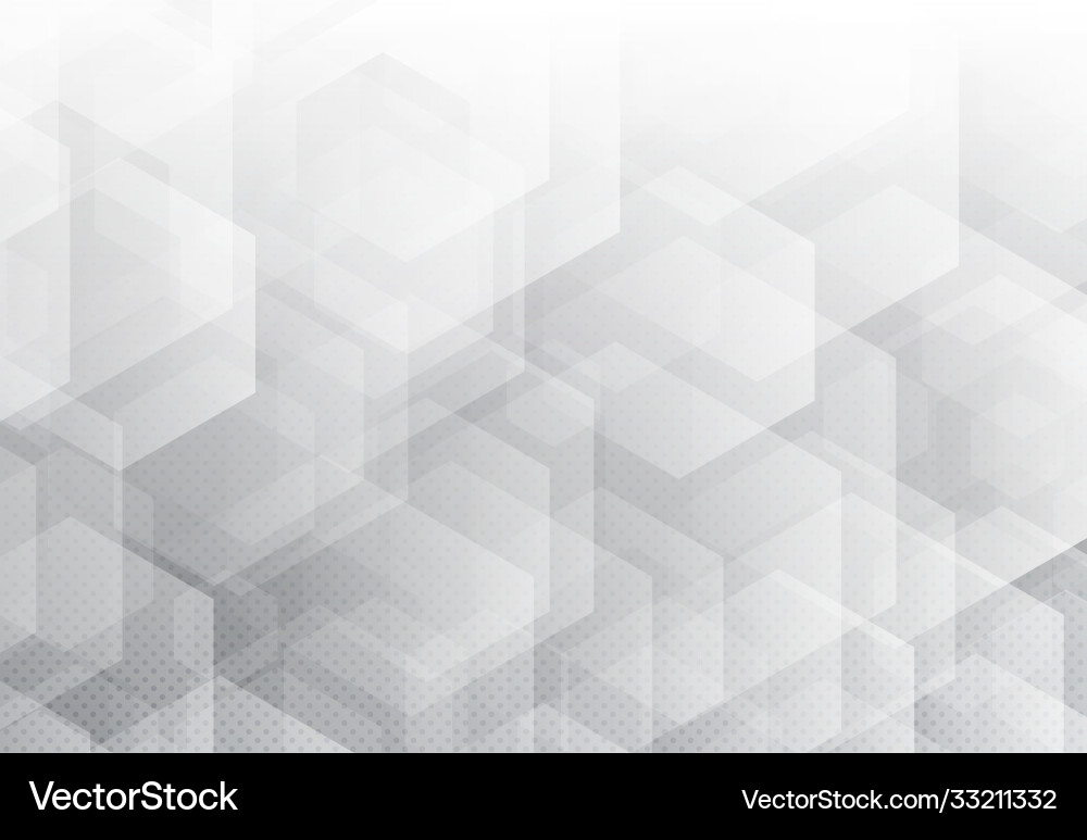 Abstract design white hexagonal pattern Abstract design white hexagonal pattern vector image