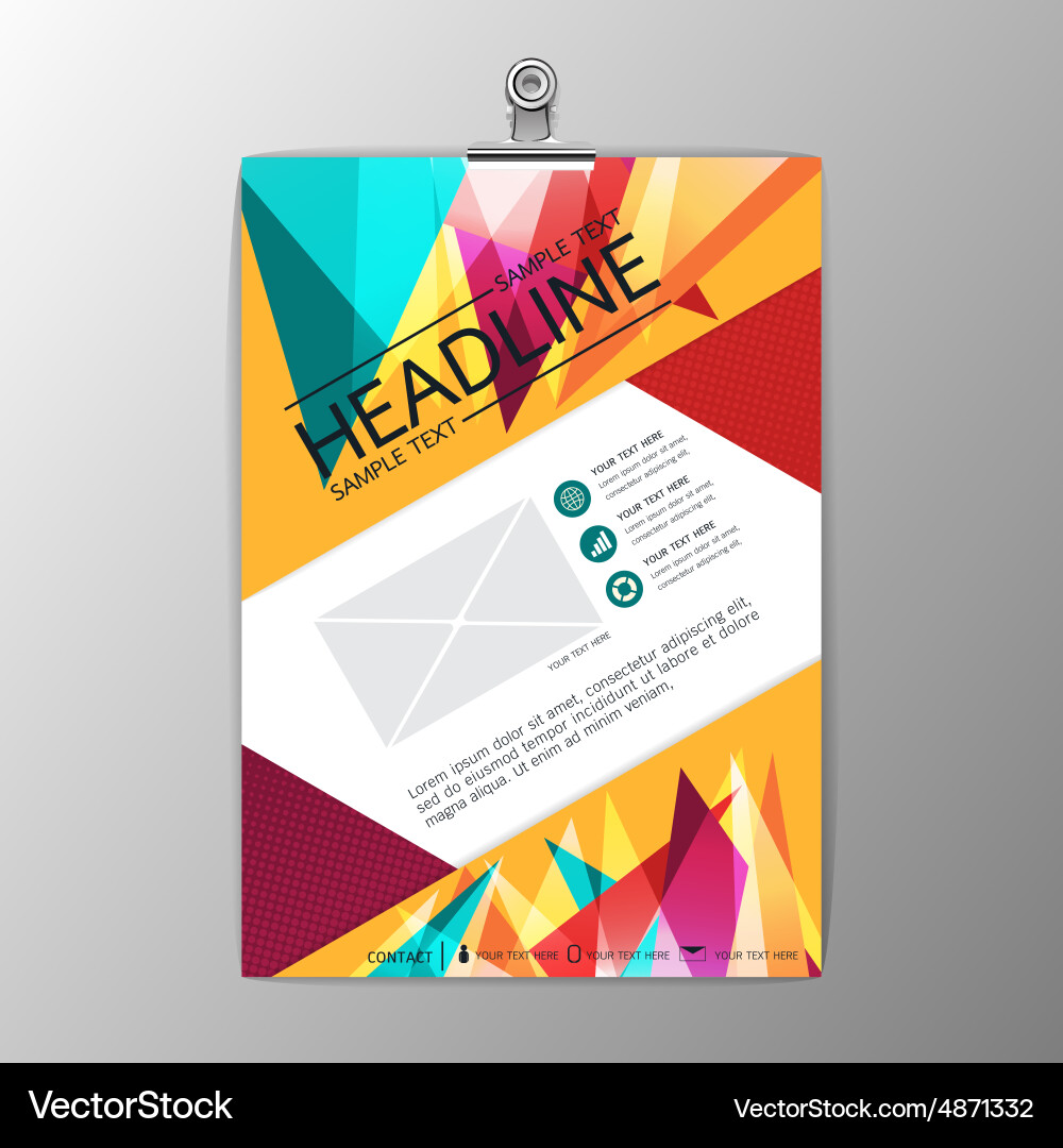 Abstract modern background triangle design Vector Image