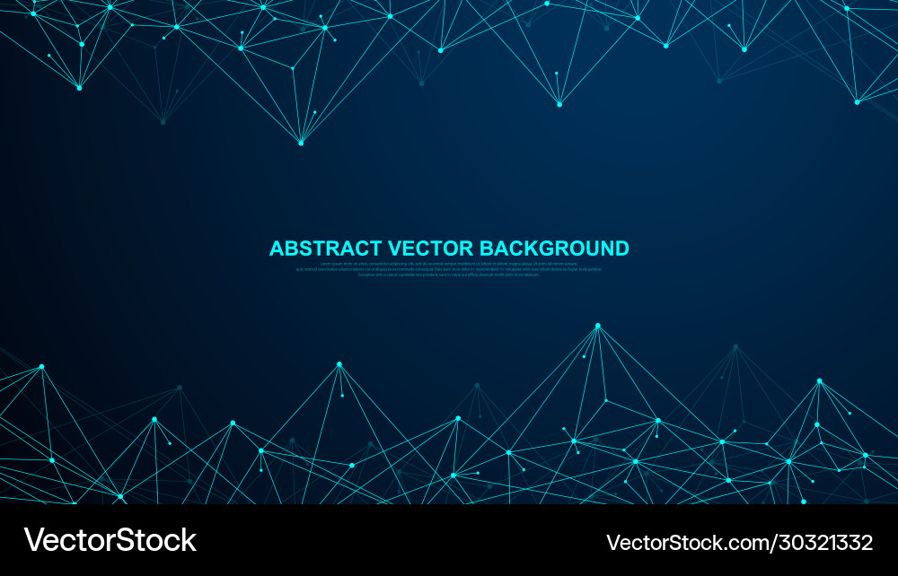 Abstract plexus background with connected lines vector image