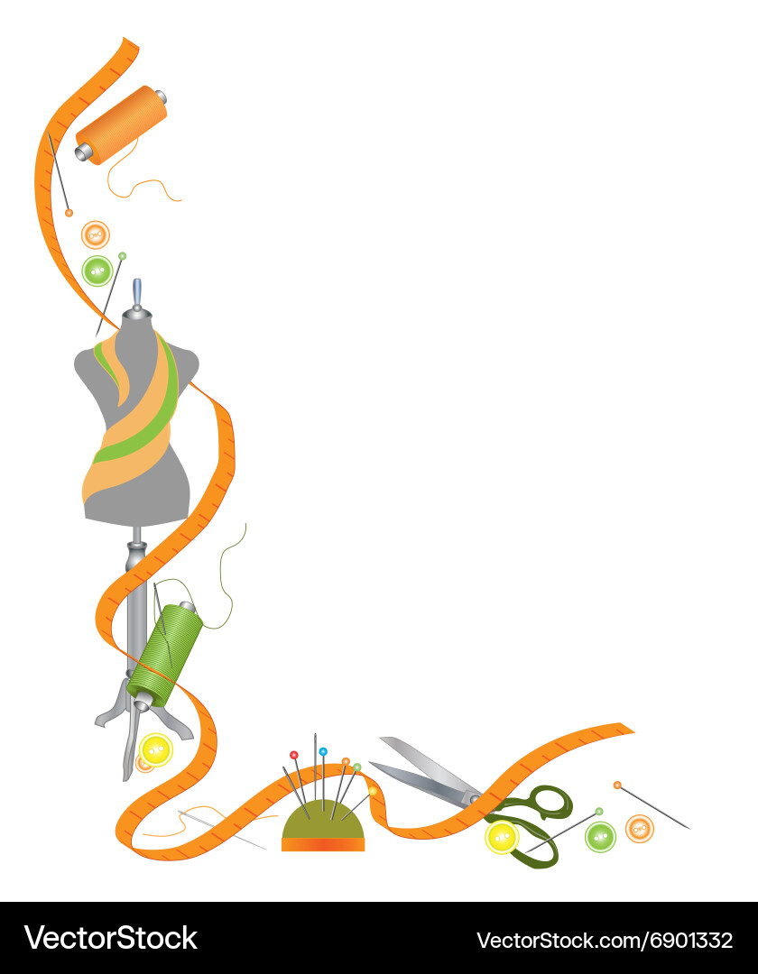 Accessories for sewing Royalty Free Vector Image