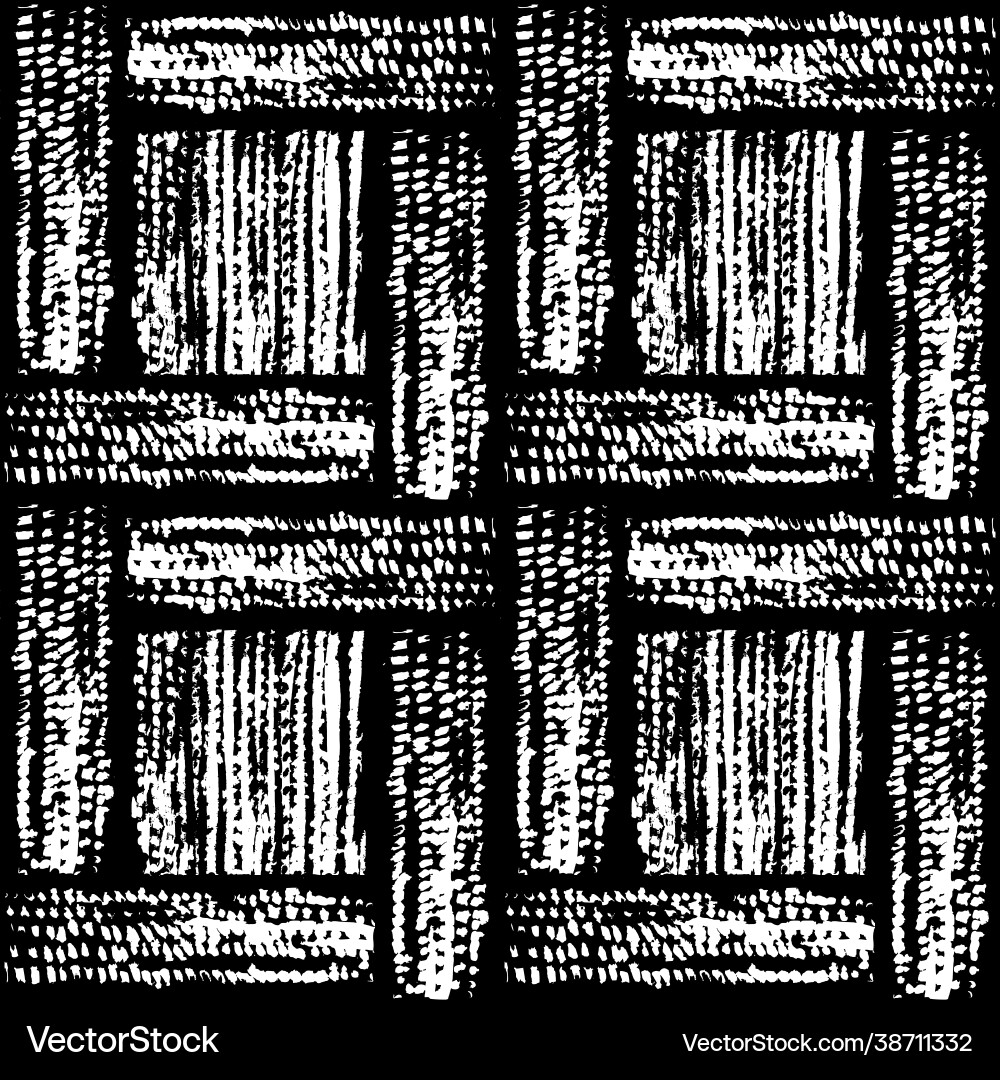 Black and white pattern with weaving effect Vector Image