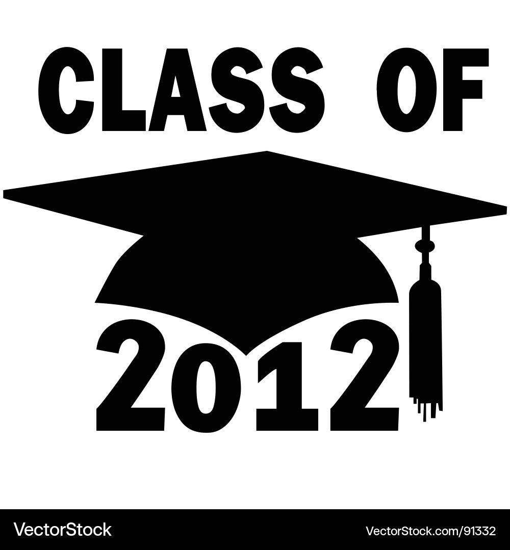 Class of 2012 Graduation vector image
