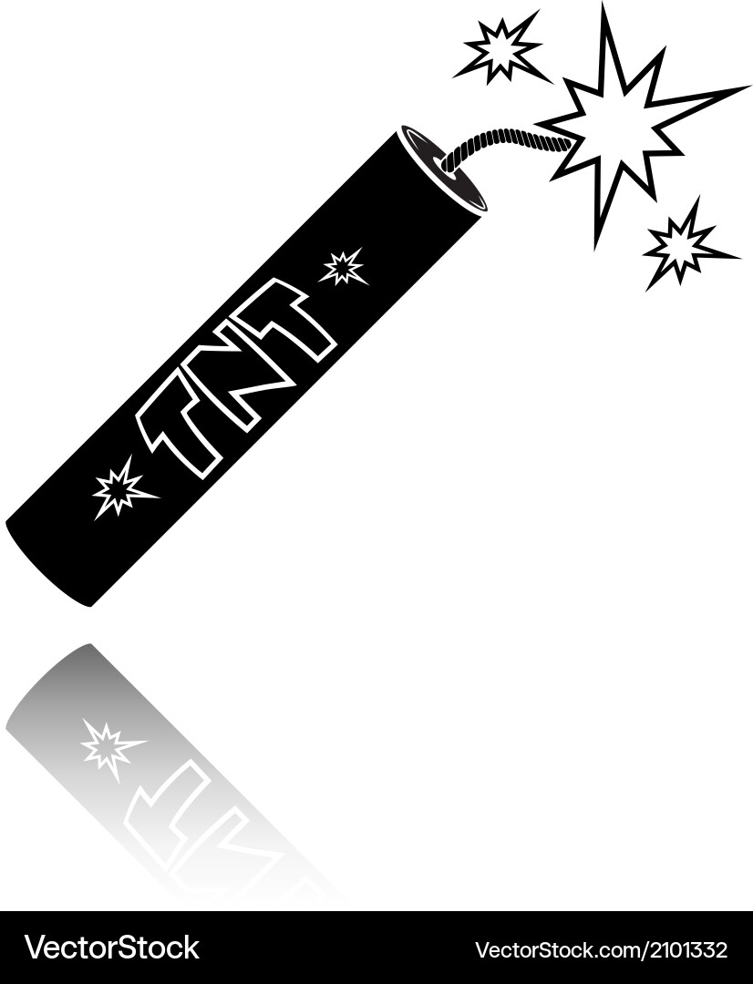 Exploding Dynamite vector image