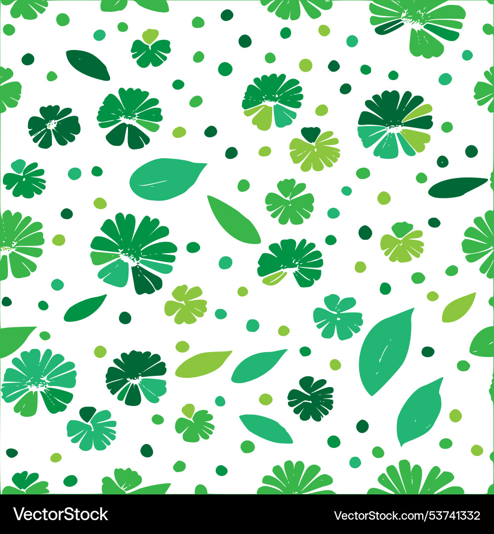 Geranium flower pattern abstract seamless colour Vector Image