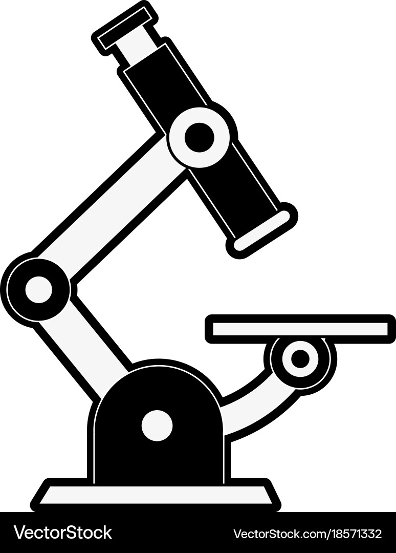 Microscope lab tool Vector Image