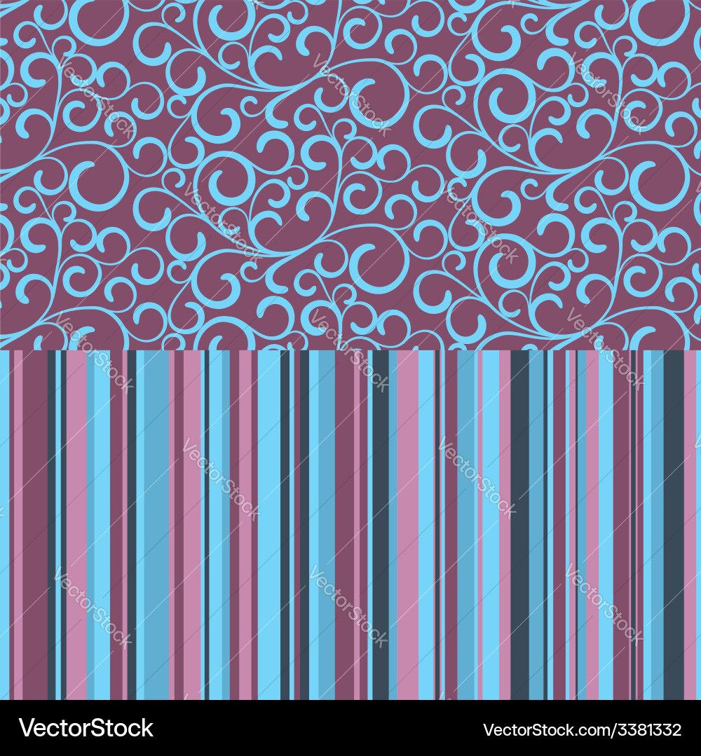 Retro seamless pattern with color stripes vector image