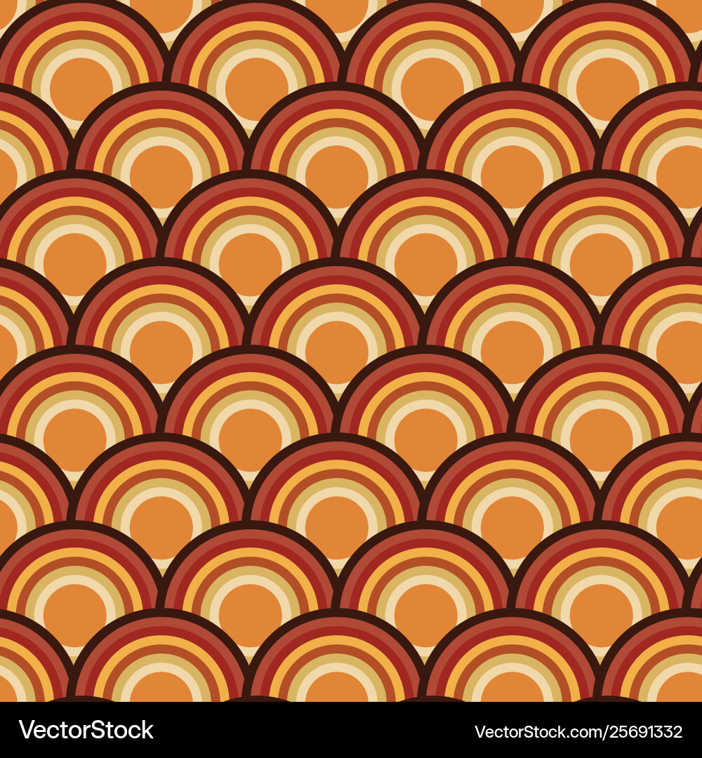 Scallop scale circle seamless repeat pattern Scallop scale circle seamless repeat pattern Vector Image