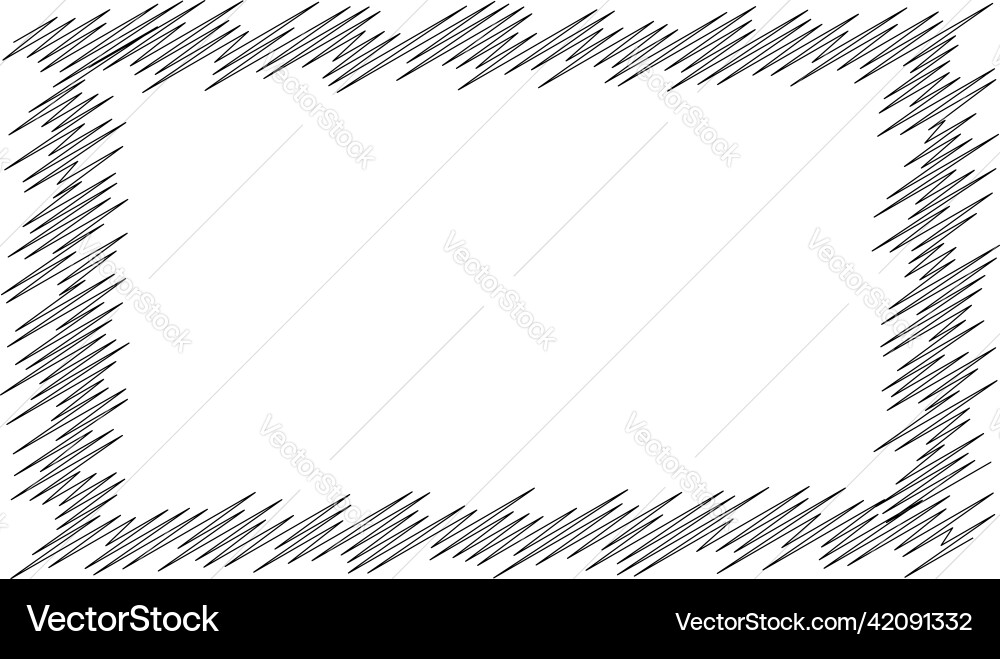 Scribble sketch lines rectangle plane squiggly Scribble sketch lines rectangle plane squiggly vector image
