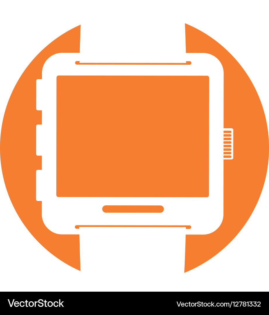 Smartwatch button thumbnail icon image vector image