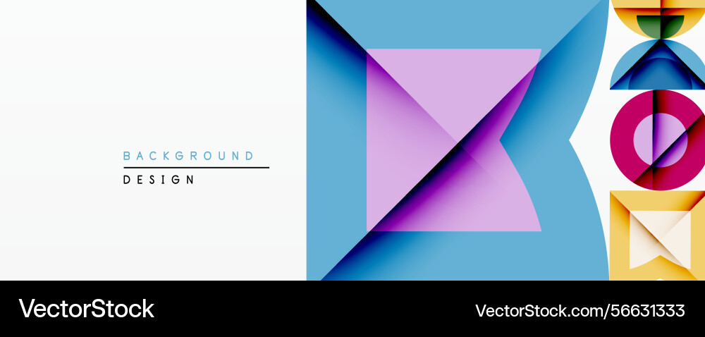 Abstract geometric composition overlapping shapes Abstract geometric composition overlapping shapes vector image