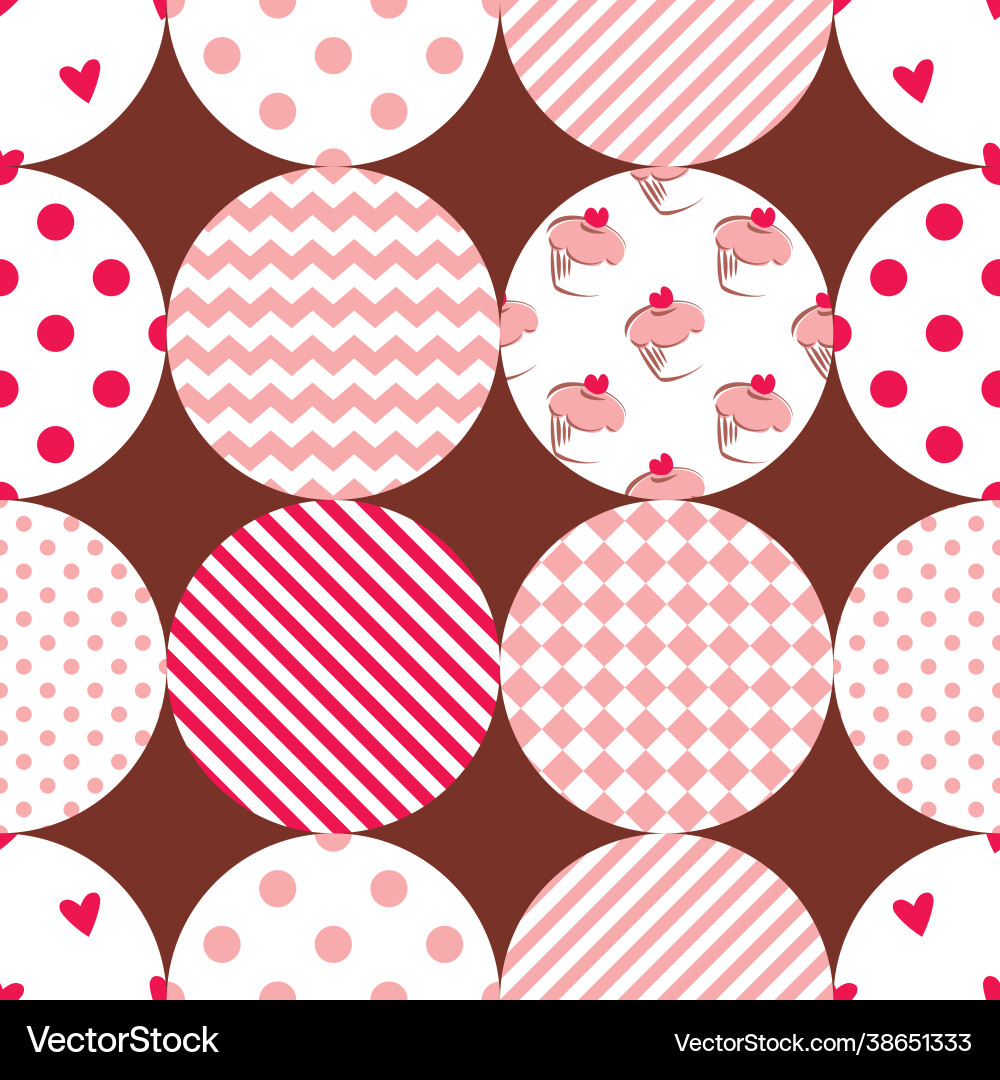 Abstract seamless pattern with decorative dots vector image