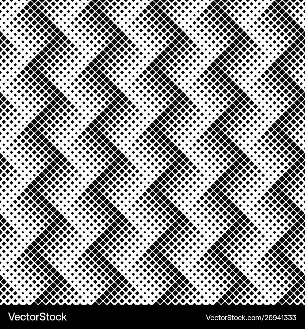 Black and white square pattern background design vector image