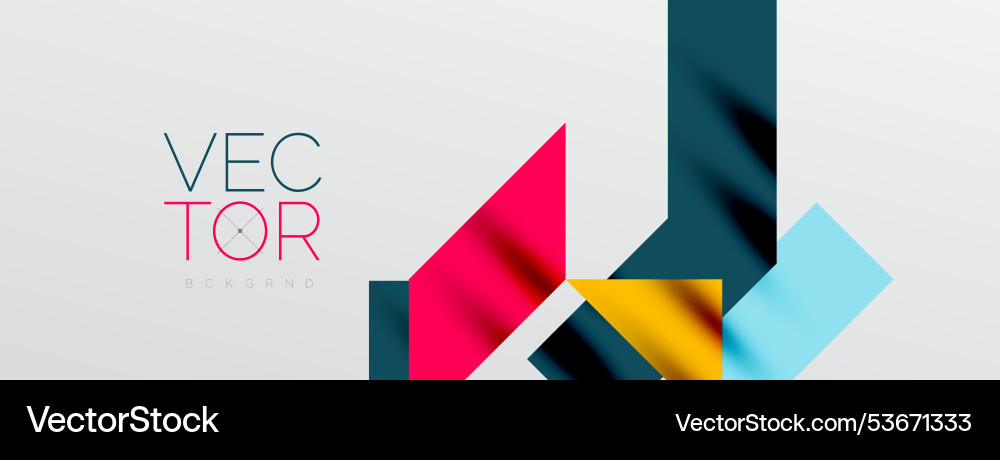 Dynamic lines and triangles Vector Image