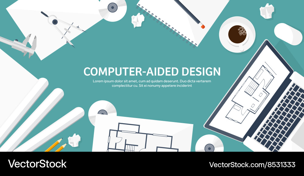 Engineering and architecture vector image
