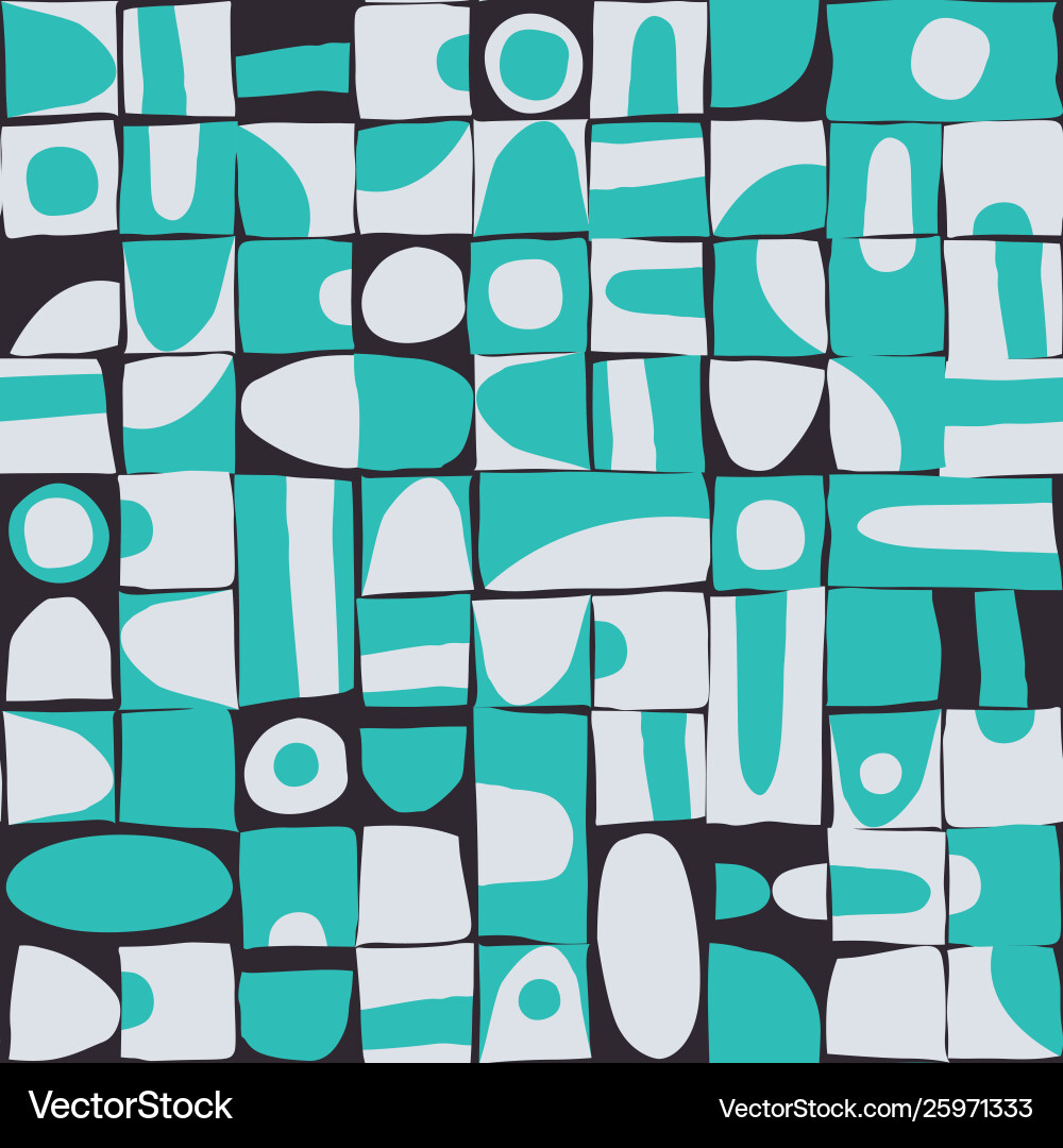 Geometric Blocks Pattern vector image