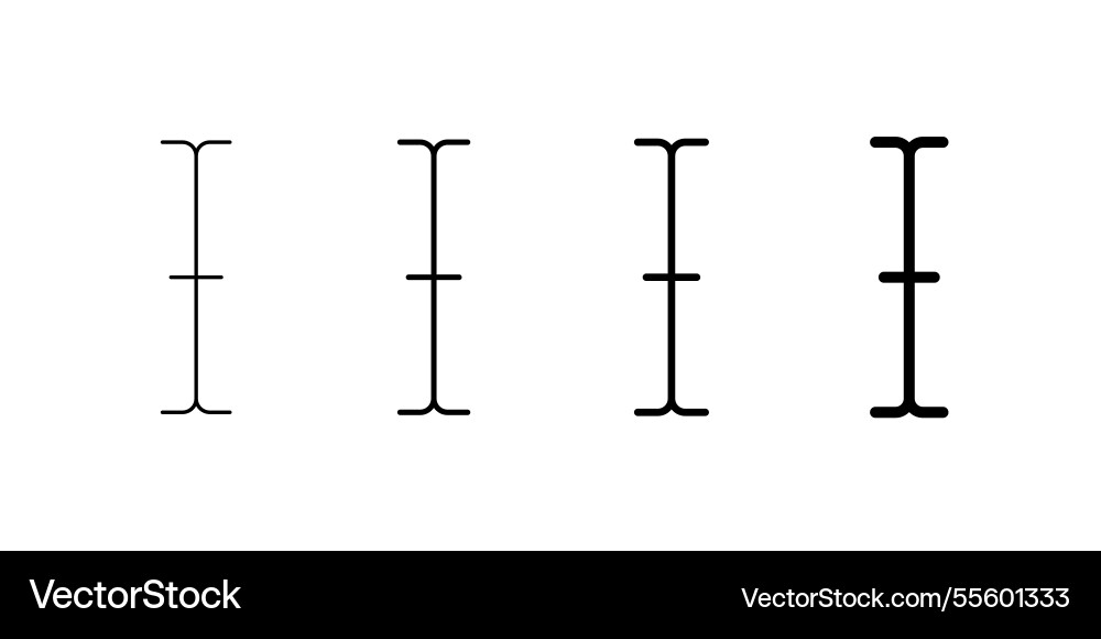 Marker icon for editing and formatting with linear vector image