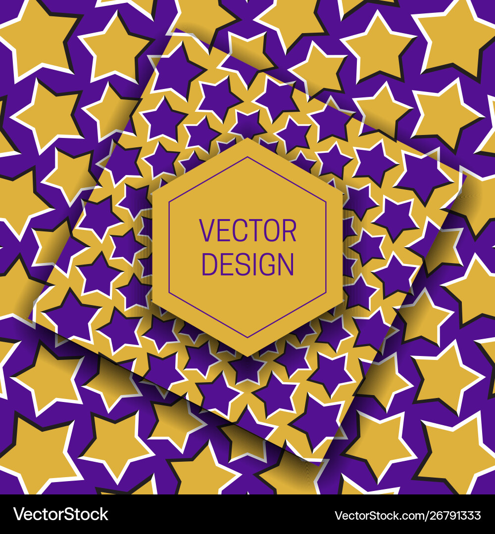 Optical illusion moving background with hexagonal vector image