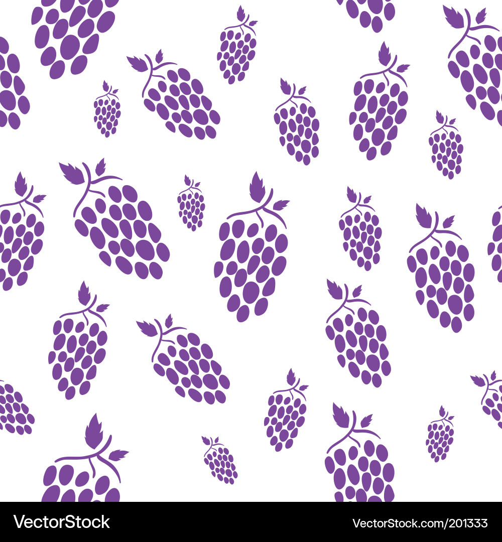 Seamless Grape Pattern vector image