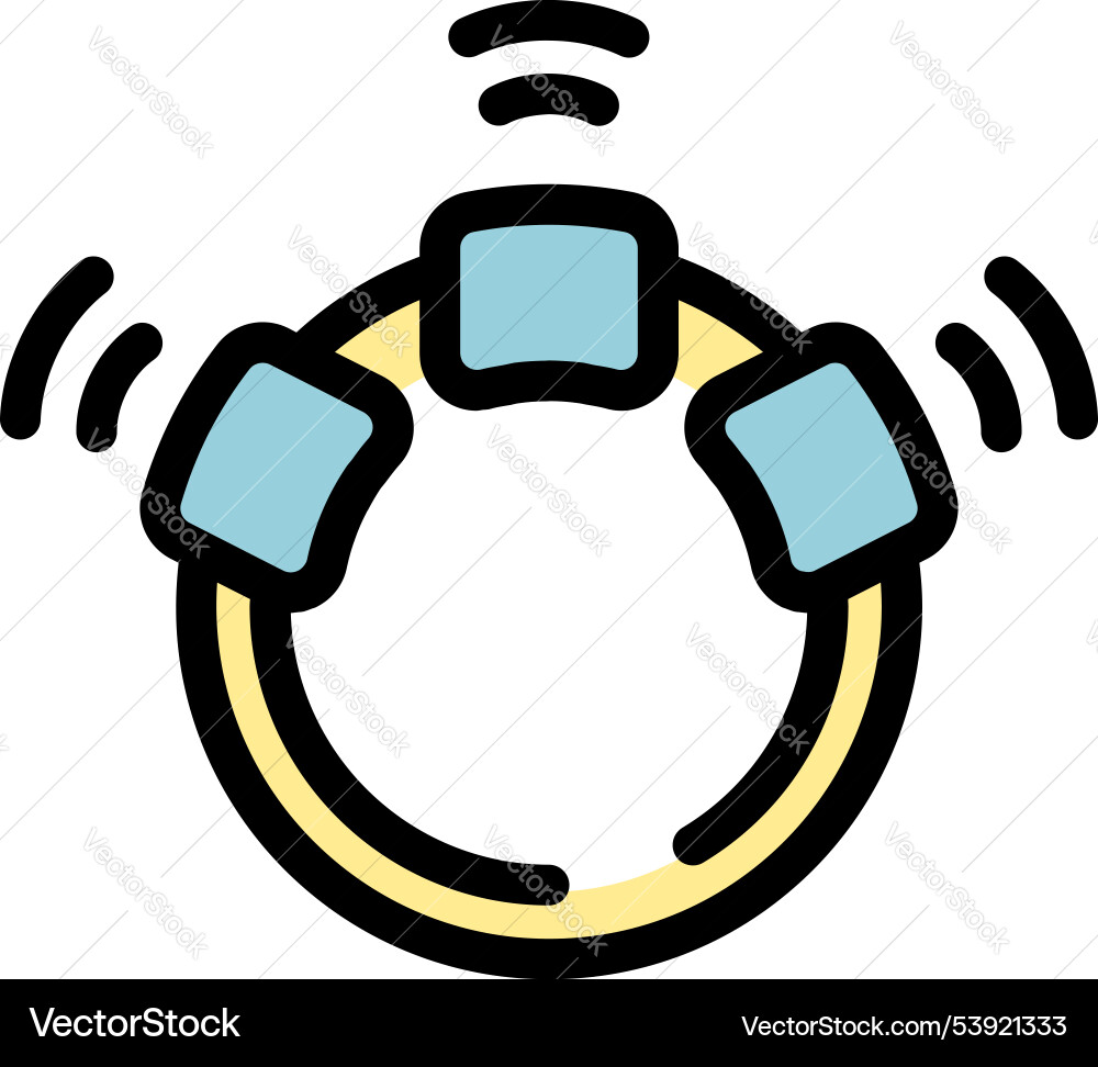 Smart tracker sending signal for pet location Smart tracker sending signal for pet location vector image
