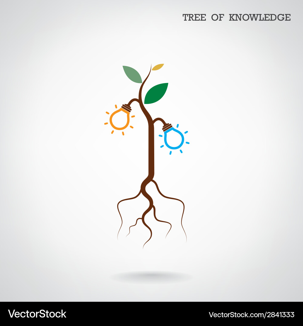 Tree of Knowledge Concept vector image
