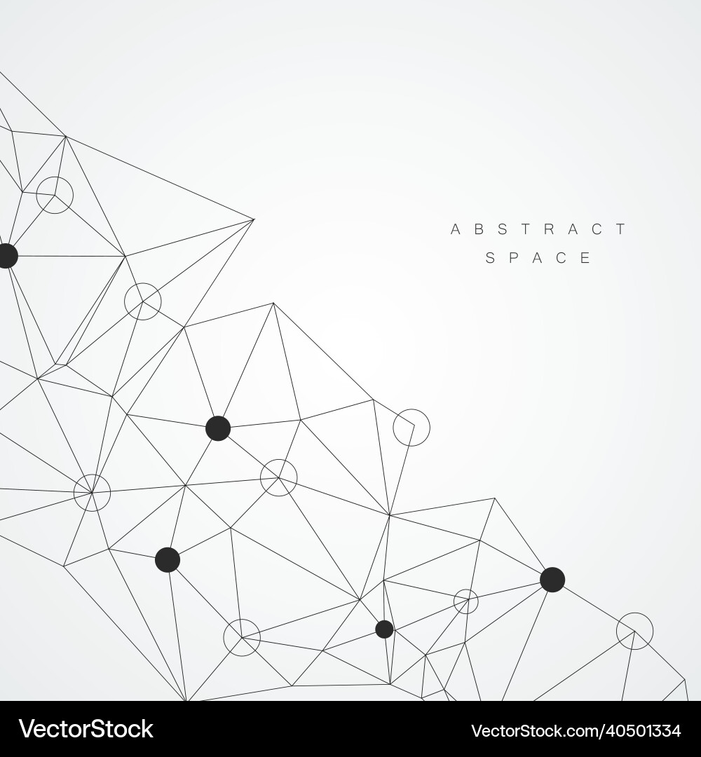 Abstract connection structure with dots and lines Abstract connection structure with dots and lines vector image